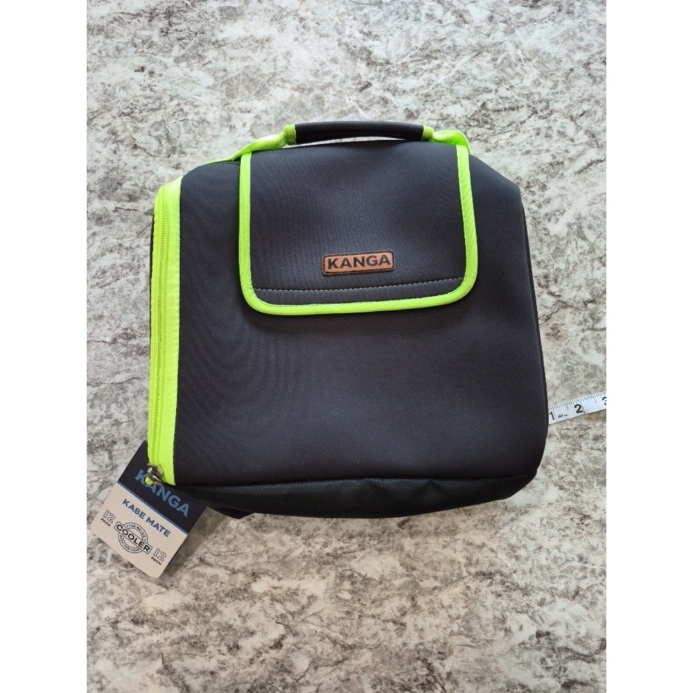 Kanga Kase Mate Cooler 12-Pack Black/Lime Green NEW